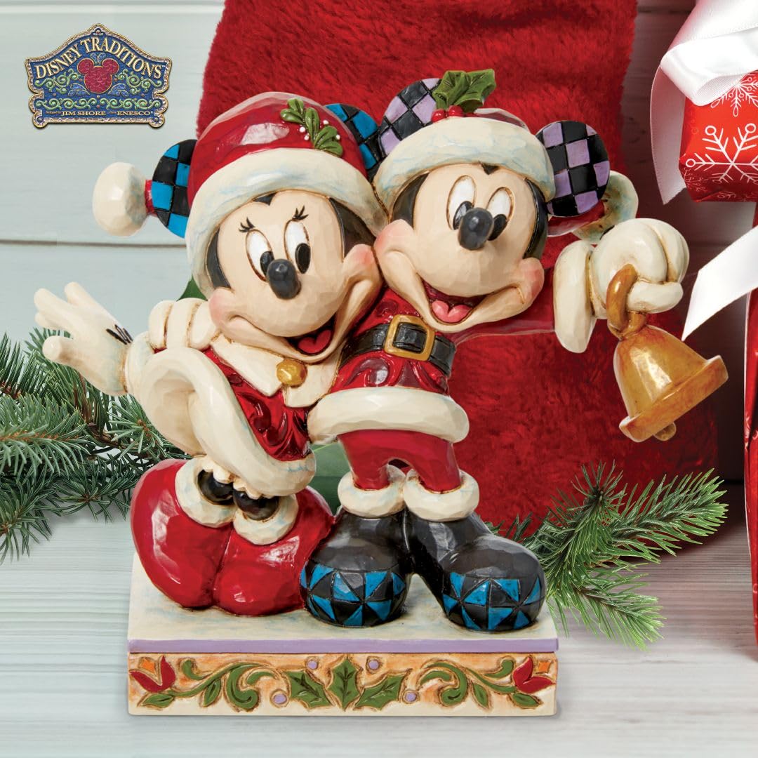 ☆ジムジョア ミッキー&ミニー サンタ置物☆