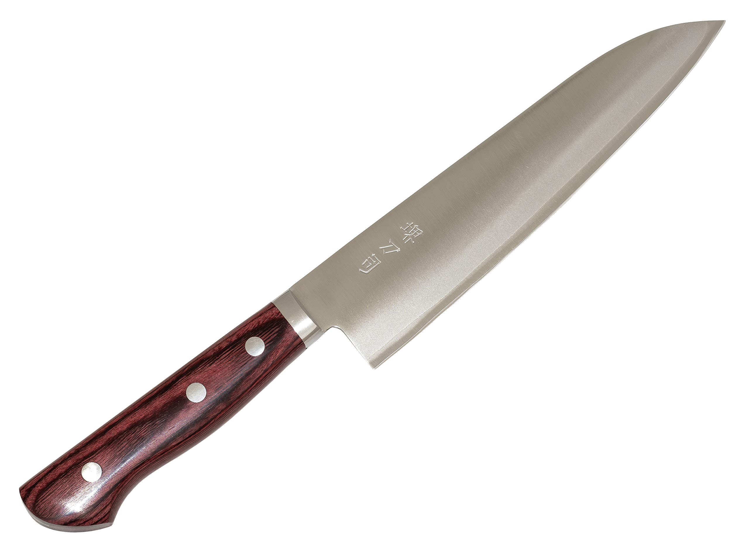 Amazon｜堺刀司 牛刀包丁 シルバー 180mm 本割込 ゴールド 牛刀 A