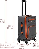 Amazon.com | Rockland Pasadena Softside Spinner Wheel Luggage
