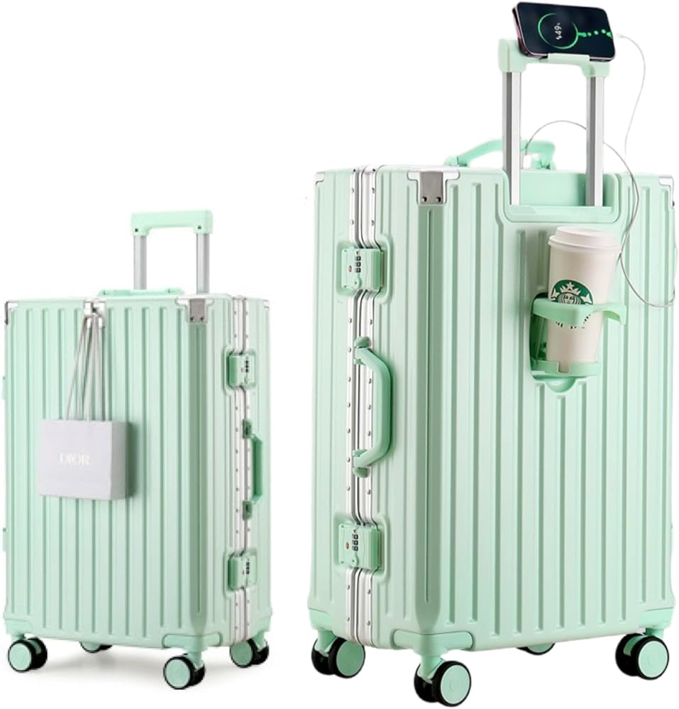 Amazon | [Yuweijie] スーツケース アルミフレームタイプ キャリー