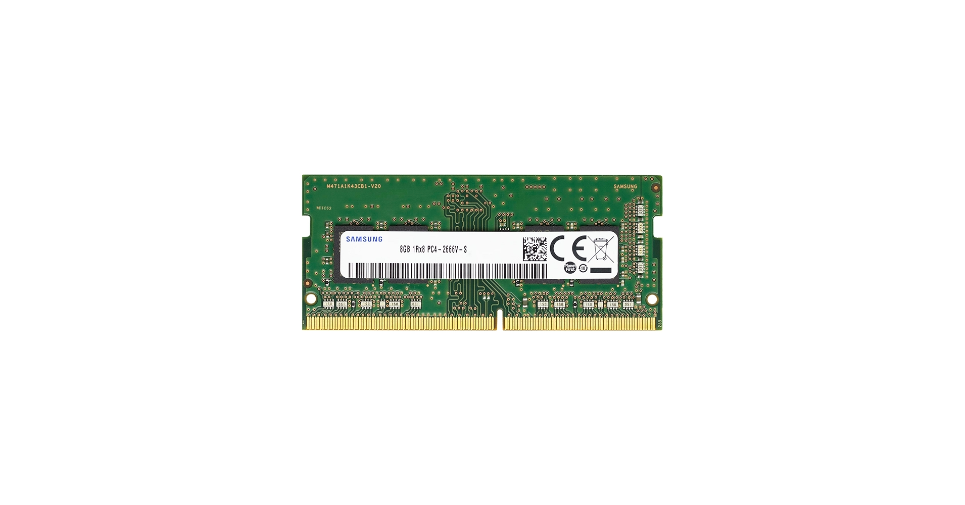 Samsung 8GB DDR4 2666MHz PC4-21300 (PC4-2666V) CL19 SODIMM 1Rx8