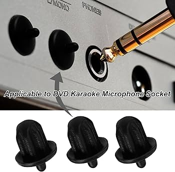 Amazon | uxcell ブラックラバー 6.35mm オーディオジャック PC DVD