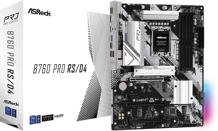 Amazon.com: ASRock B760 Pro RSD4 LGA1700 ATX Motherboard