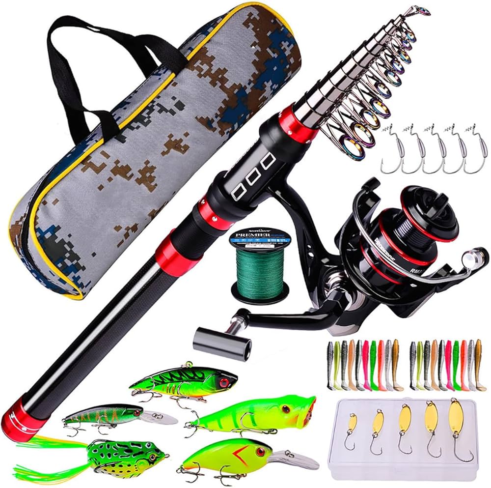 Amazon | 釣りセット 釣り竿セット 初心者 ロッド リールセット り餌