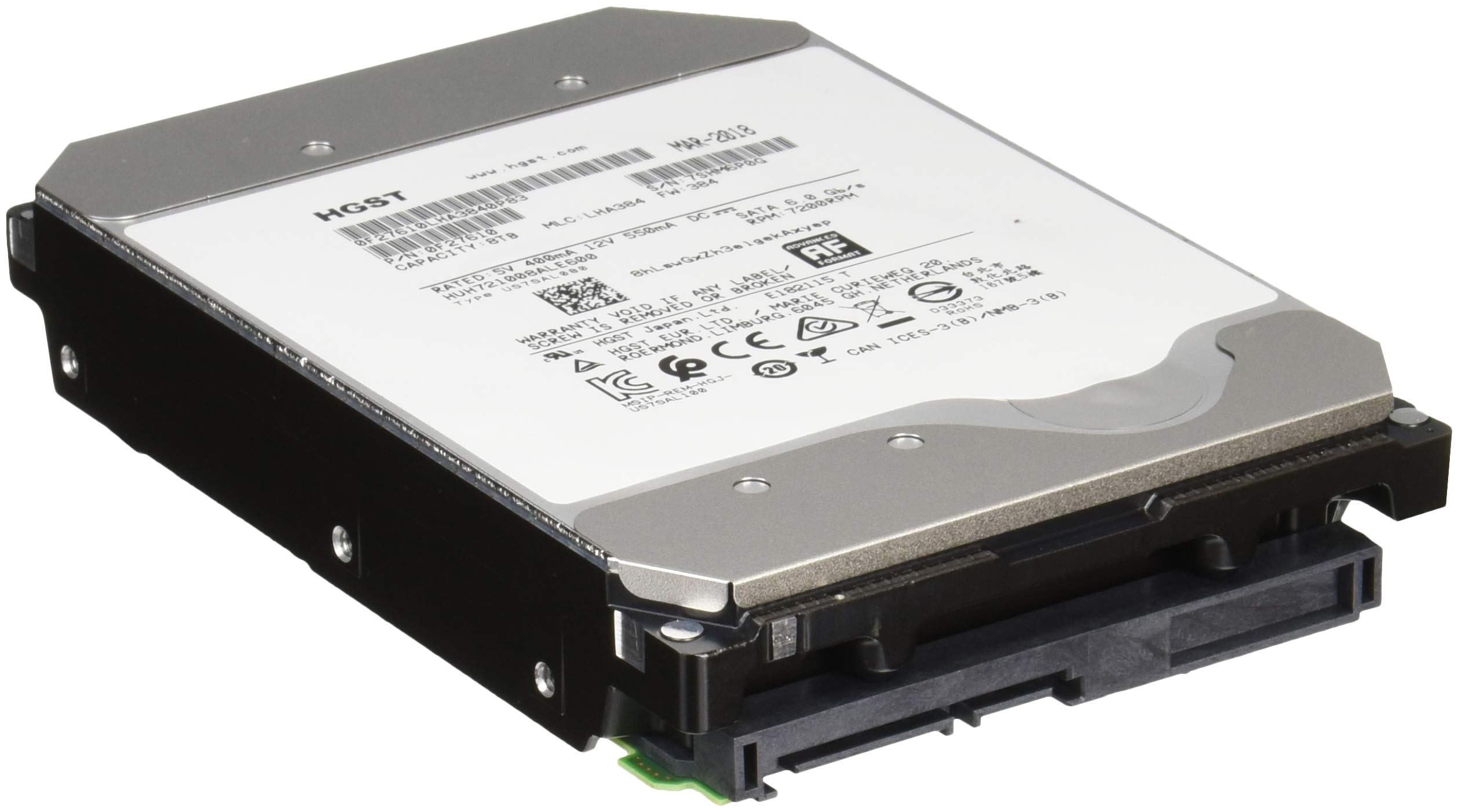 Amazon | HGST EnterpriseHDD He10 / 8TB / 3.5インチ / SATA / 7,200