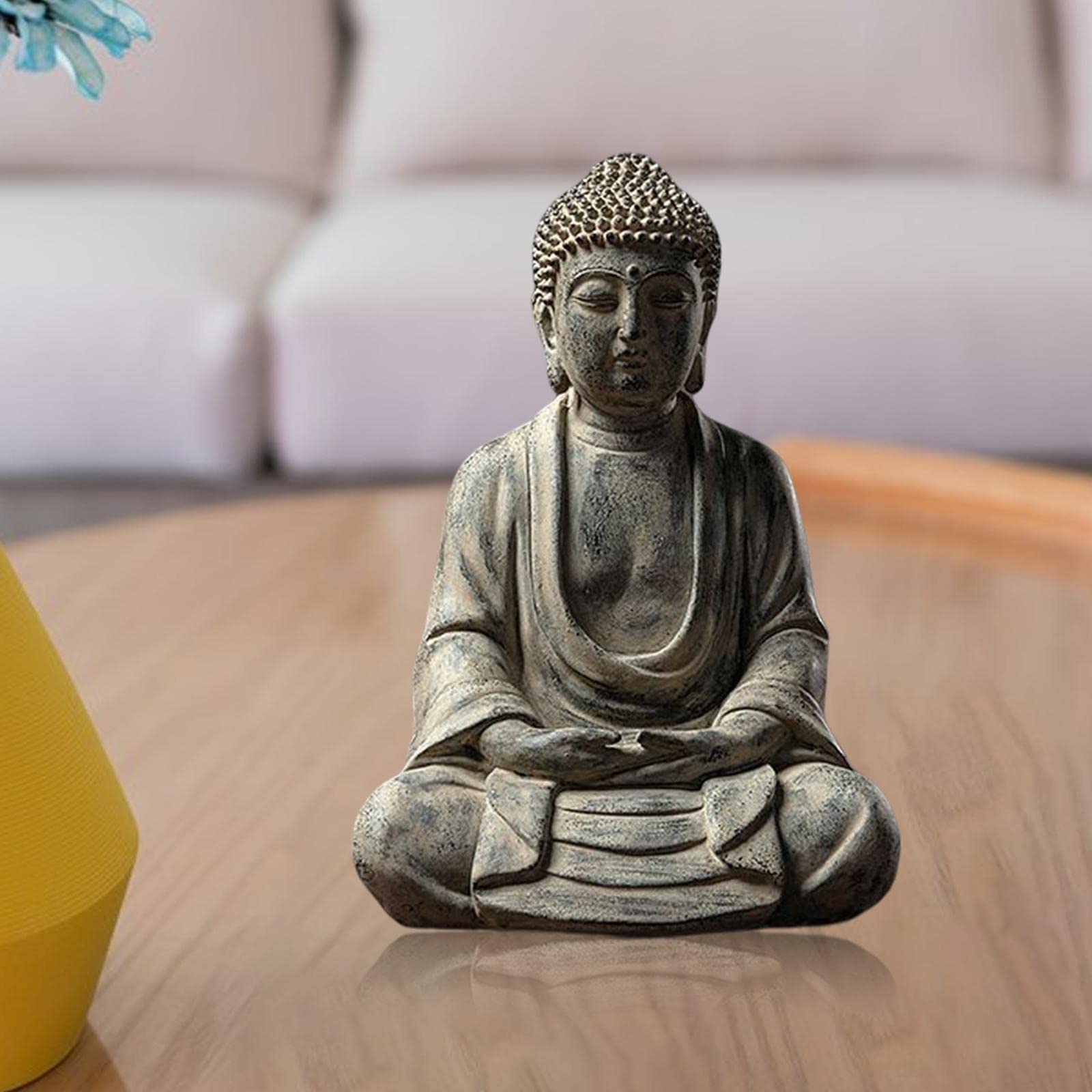 Amazon｜坐像仏像仏教家と庭の装飾彫刻コレクションブッダ瞑想像置物