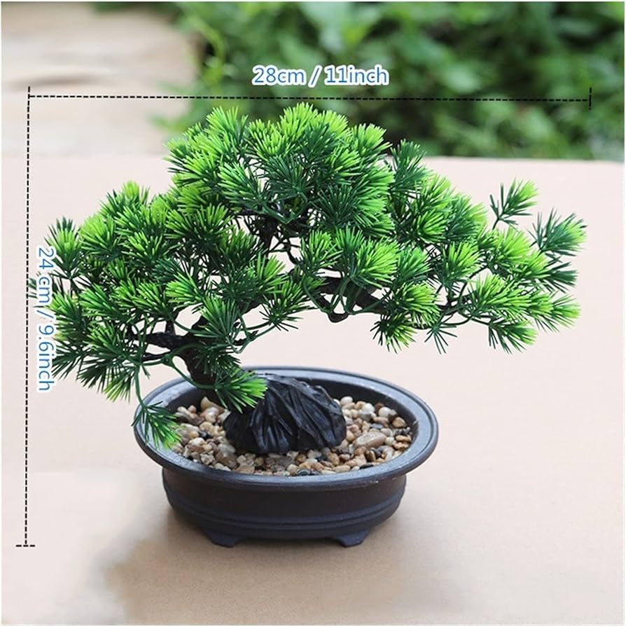 Amazon｜盆栽卓上 中国の禅シミュレーション偽の松の木を歓迎する松の