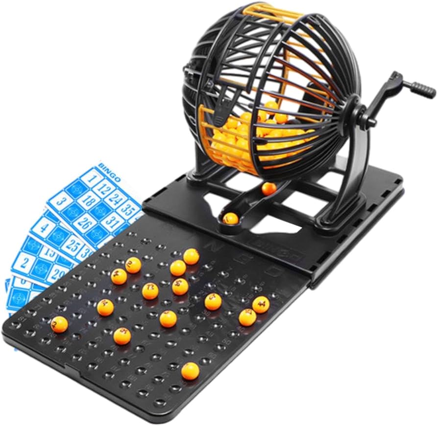 Amazon | Fenteer ビンゴロトゲーム、ビンゴマシンおもちゃ