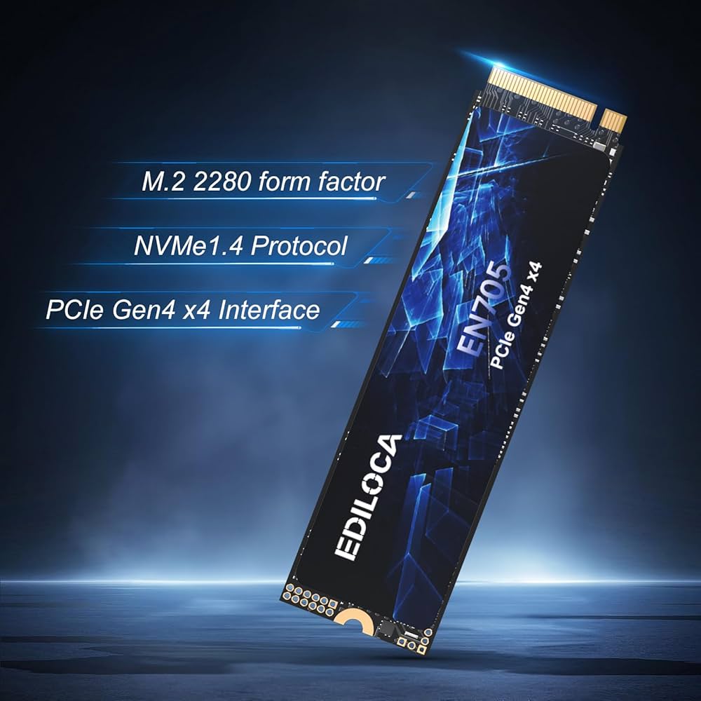 Amazon | Ediloca EN705 SSD 2TB PCIe Gen4 NVMe M.2 2280 PS5動作確認