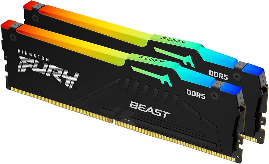 Kingston FURY Beast RGB 32GB (2x16GB) 6000MT/s DDR5 CL36 Desktop