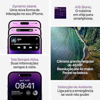 Apple iPhone 14 Pro Max (256 GB) – Prateado | Amazon.com.br