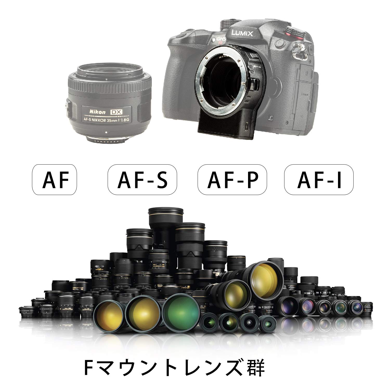 Amazon | VILTROX マウントアダプターNF-M1 AF対応 Nikon Fマウント