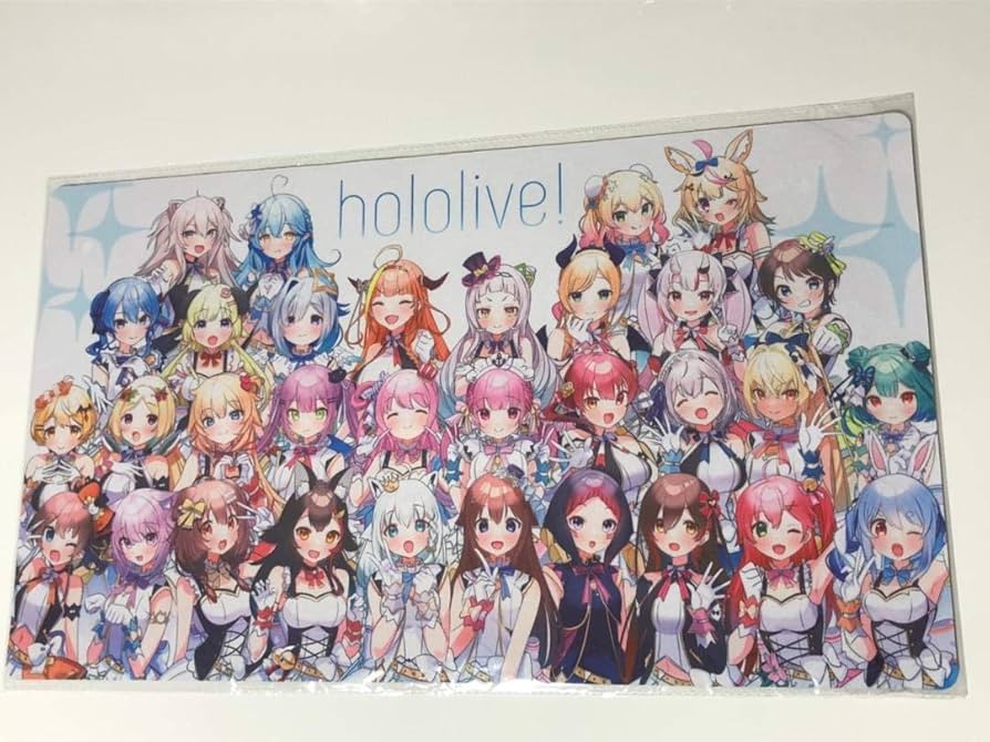 Amazon.co.jp: エアコミケ ホロライブ 集合 プレイマット 白詰草