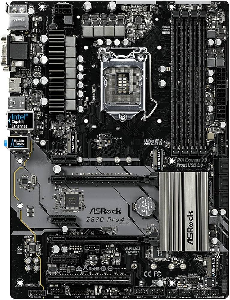 Amazon | ASRock Intel Z370 チップセット搭載 ATX マザーボード Z370