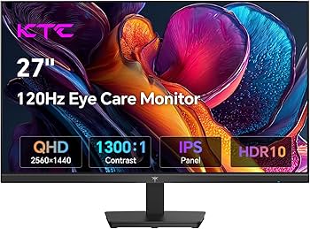 Amazon.com: KTC 27 Inch QHD Computer Monitor 100Hz, Up to 120Hz
