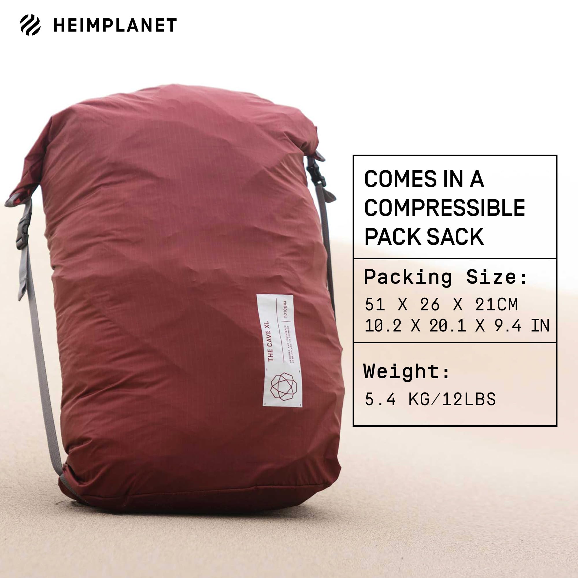Amazon.co.jp: HEIMPLANET オリジナル | 2022 The CAVE XL 3人用テント