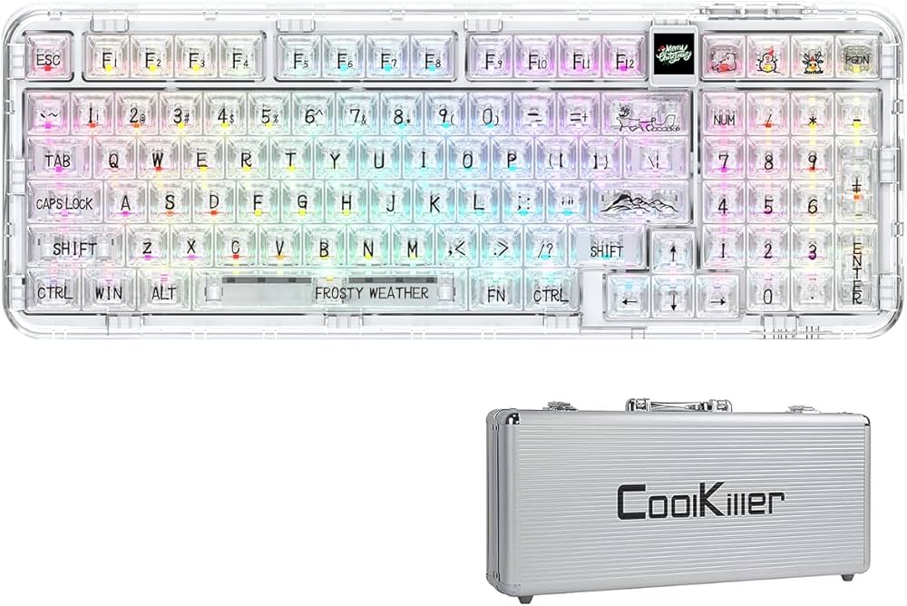 Amazon | Coolkiller CK98メカニカルキーボード バックライト付き充電