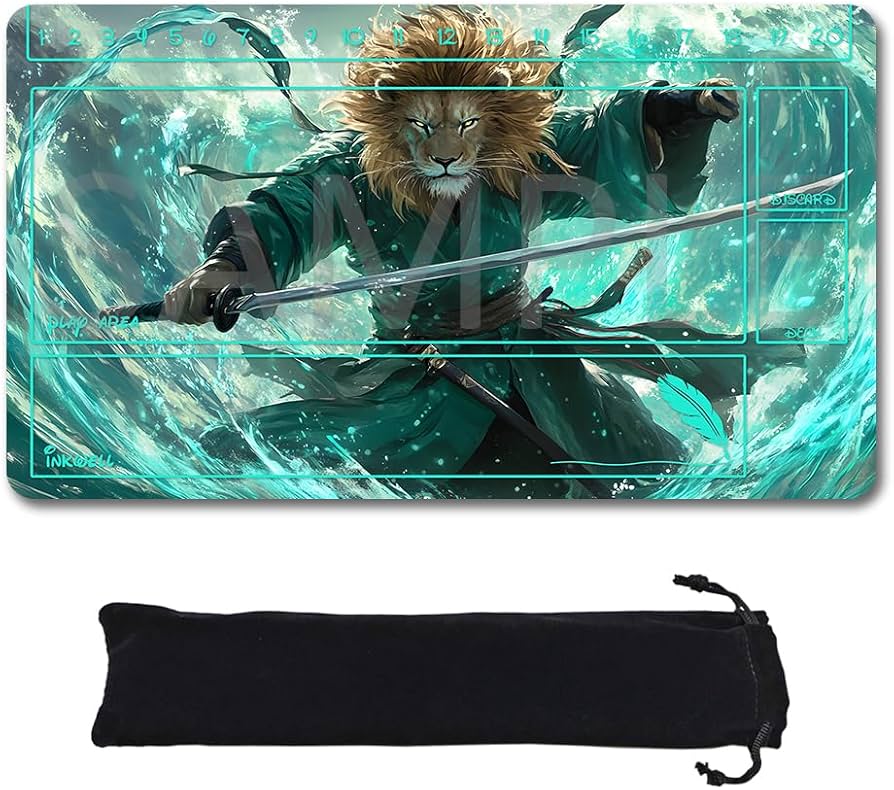 Amazon | Lorcana プレイマット TCG 24x14インチ ゲームマット、滑り