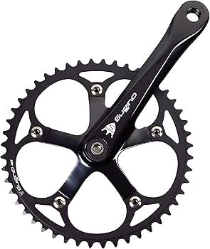 Amazon | Sugino(スギノ) RD4 TRACK BLACK 49T 165mm クランクセット