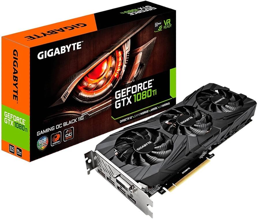 Amazon.com: GIGABYTE GV-N108TGAMINGOC BLACK-11GD GeForce GTX 1080