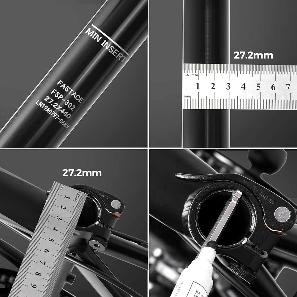 Amazon | Fastace ドロッパーポスト 125mm トラベル MTB ドロッパー