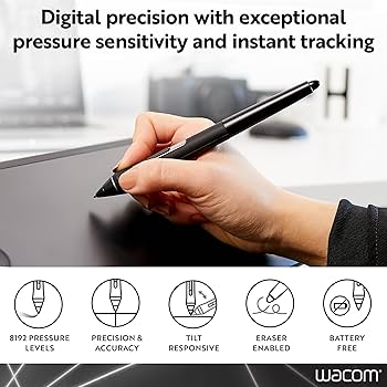Amazon.com: Wacom KP504E Pro Pen 2 with Case, Black Cintiq