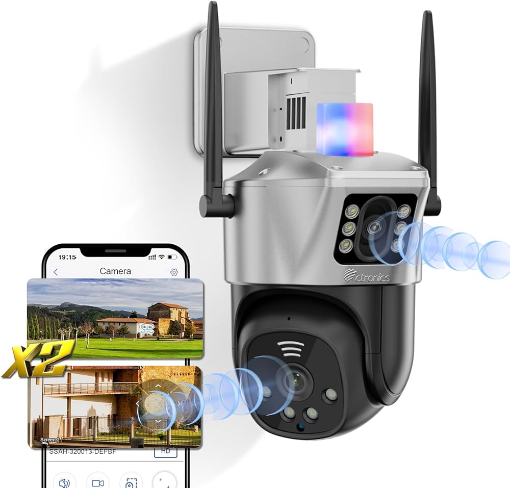 Amazon.co.jp: 【二台カメラのコンビ!】Ctronics 防犯カメラ 屋外 5GWi