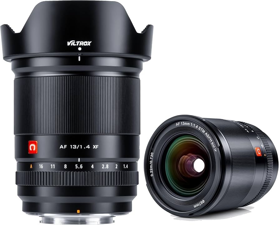 Amazon.com : VILTROX AF 13mm F1.4 XF Lens for Fuji-X Mount, Large