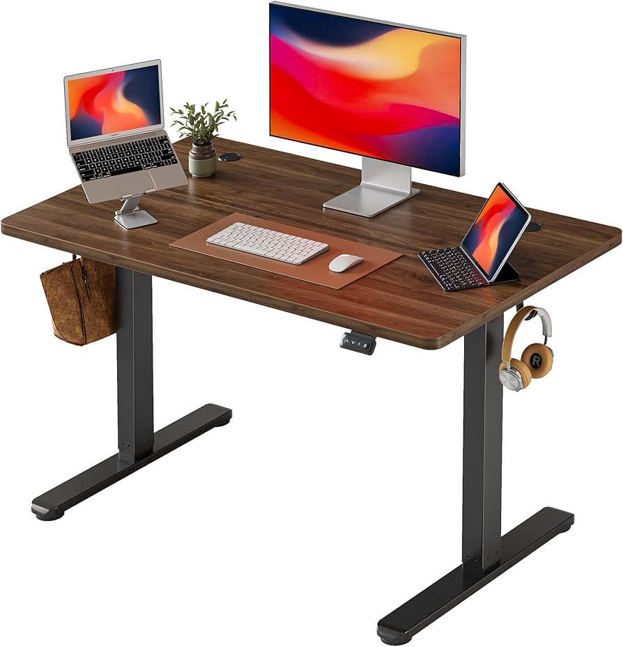 Amazon | Cubiker 昇降デスク 電動 昇降式デスク 幅100cm オフィス