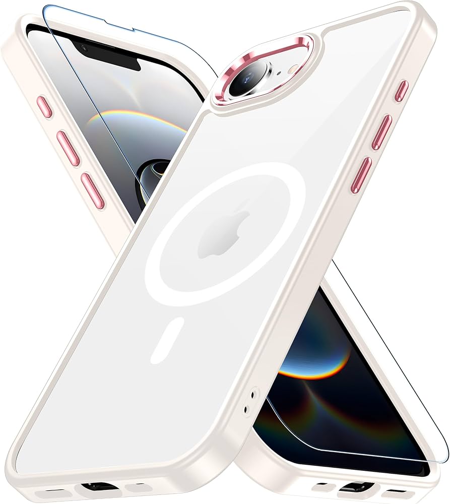 Amazon.co.jp: iPhone 16e 用 ケース オフホワイト 【Magsafe対応・米