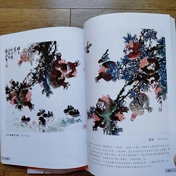 Amazon.co.jp: 中国水墨画花鳥画大型教科書㊤㊦冊人気画家徐湛著水墨画
