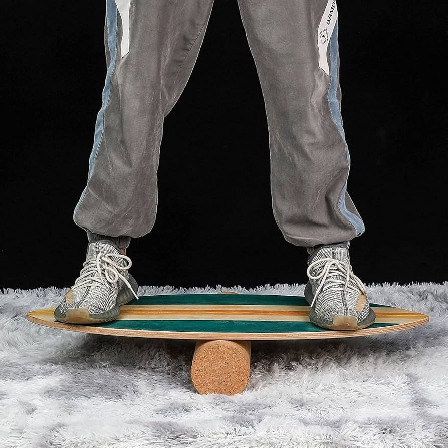 Amazon.co.jp: バランスボードサーフィントレーニングボード、木製