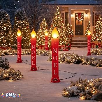 Amazon.co.jp: PMU クリスマスライトアップノエルキャンドル - ブロー