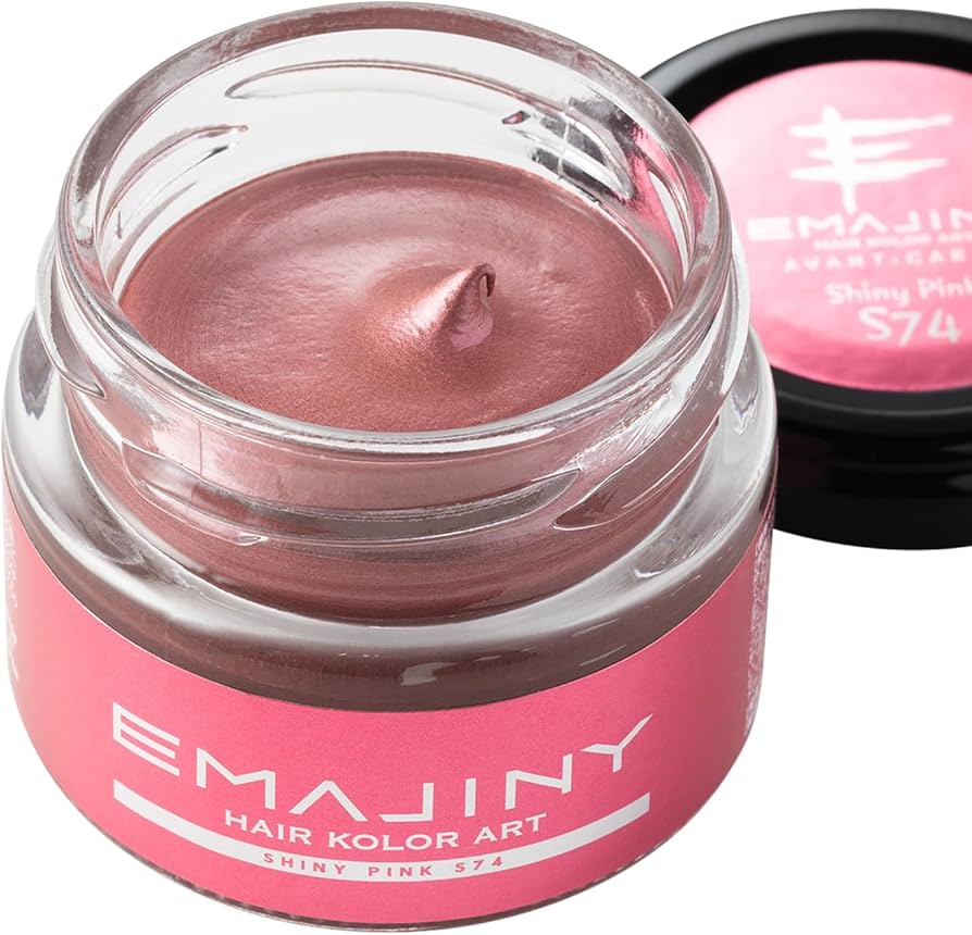 Amazon | エマジニー シャイニー ピンク ヘア カラーワックス 桃 36g