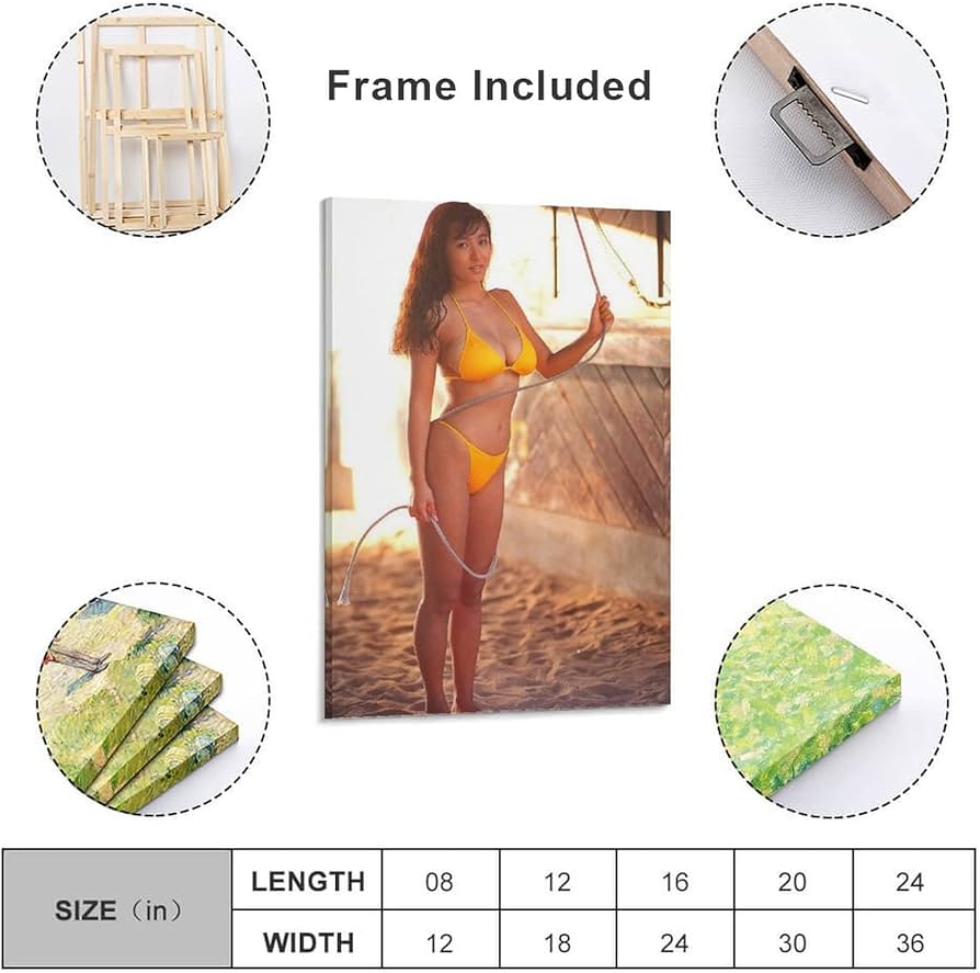 Amazon.co.jp: かとうれいこ壁の絵ポスター写真水着セクシー 壁アート