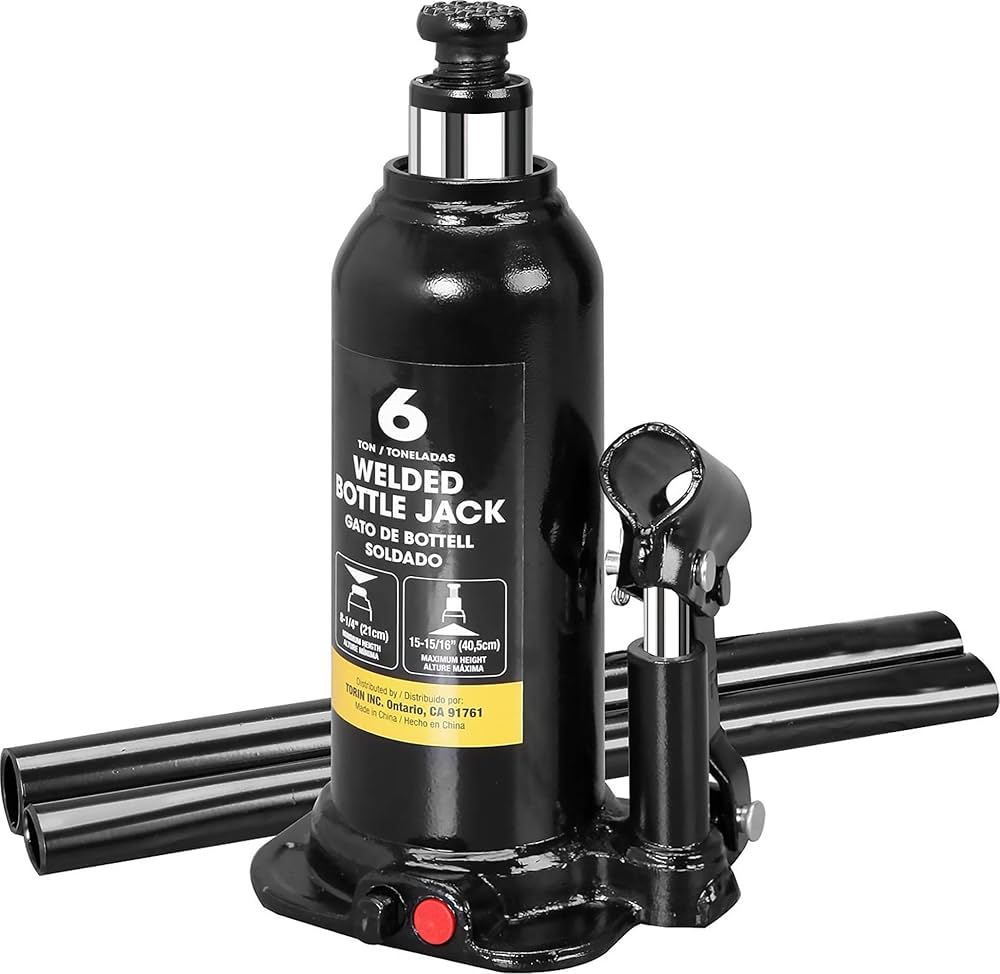 Torin AT90603BB Hydraulic Welded Bottle Jack, 6 Ton (12,000 lb