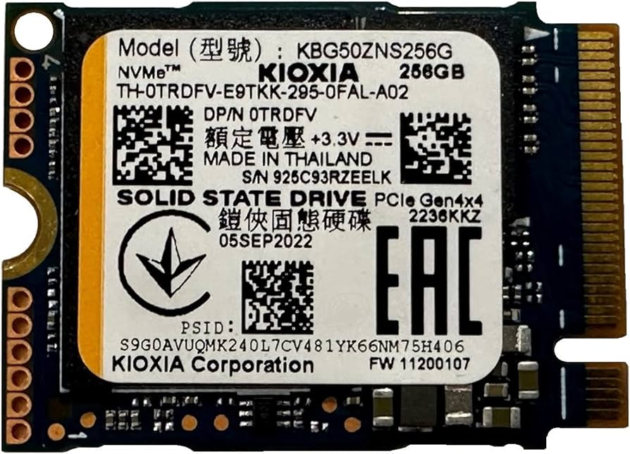 Amazon.com: OEM Kiox 256GB M.2 PCI-e NVME SSD Internal Solid State