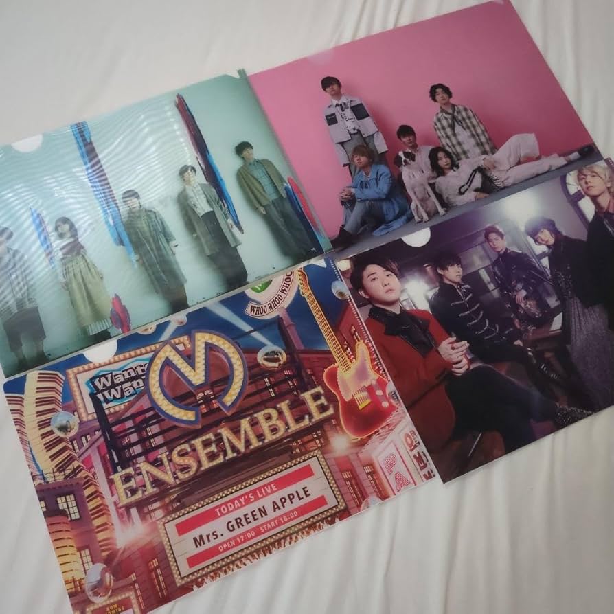 Amazon.co.jp: Mrs.GREEN APPLE クリアファイル 4枚セット CD特典