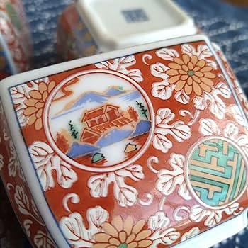 Amazon.co.jp: 三洋陶器 龍峯窯 小鉢揃 5枚セット 有田焼 角鉢 角皿