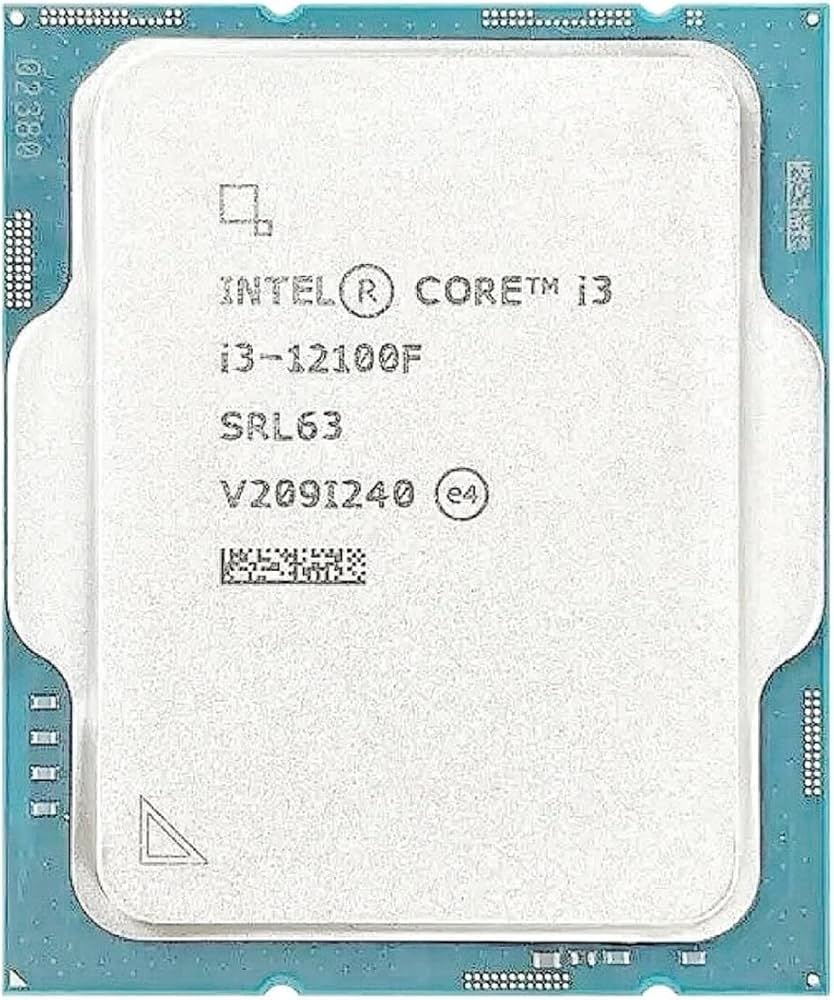 CPU Processor Intel Core i3-12100F i3 12100F 3.3 GHz 4-Core 8