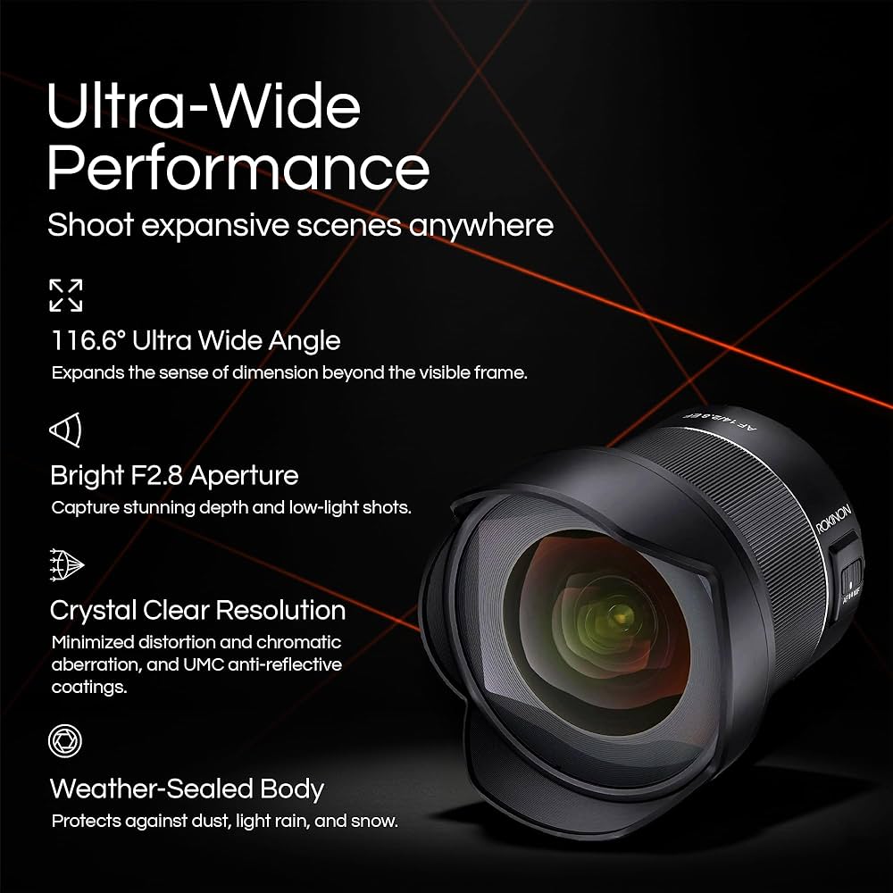Amazon.co.jp: Rokinon AF 14mm F2.8 超広角レンズ Canon EFフル