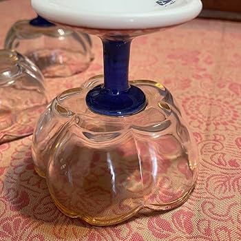 Amazon.co.jp: 龍峯 赤絵ガラスデザート揃 つみき 三洋陶器 花風流