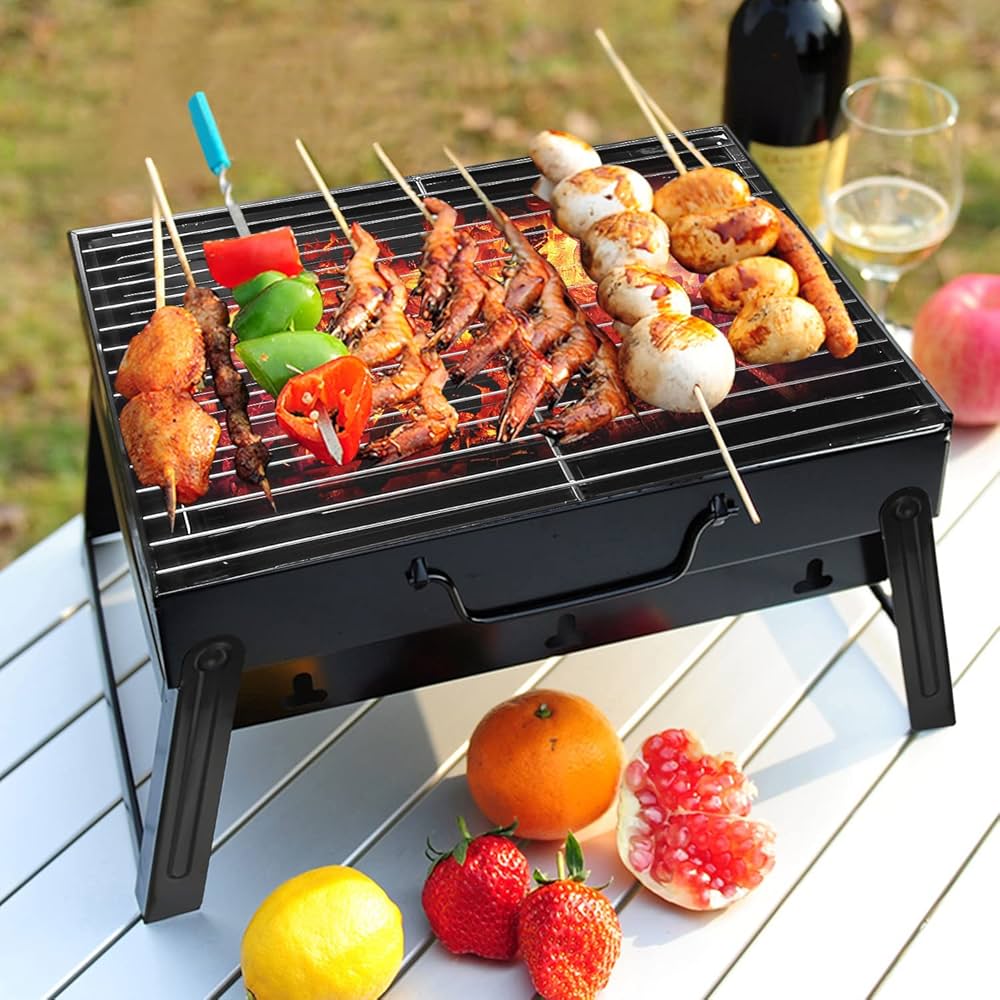 Amazon.co.jp: バーベキューグリル ポータブル BBQ チャコールグリル