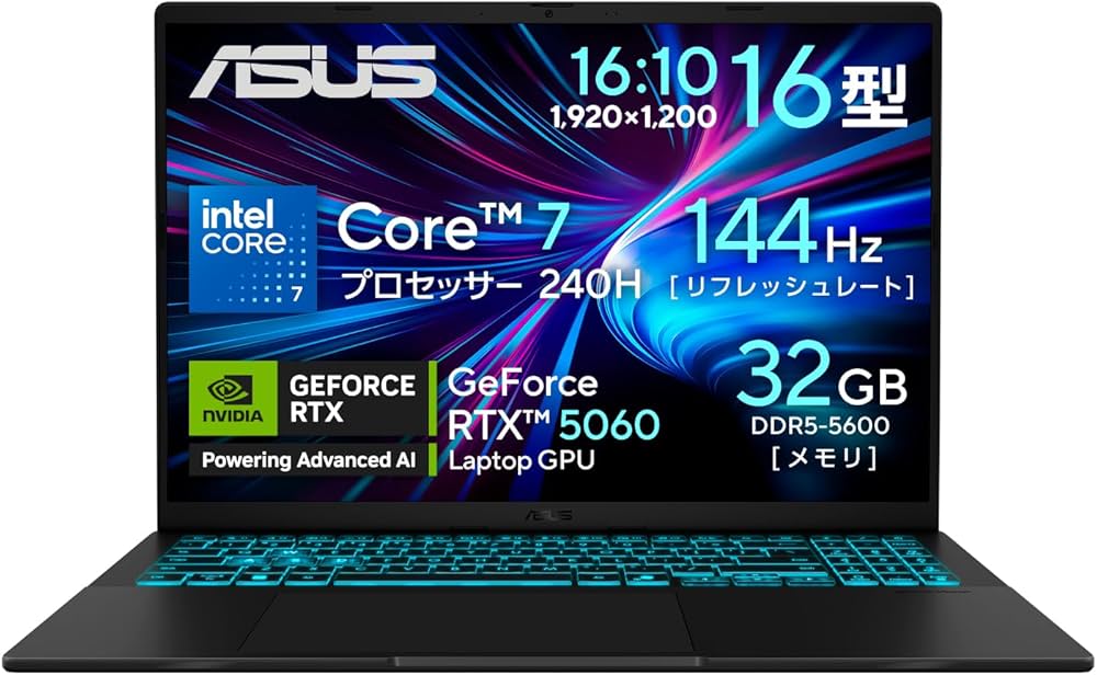Amazon.co.jp: ASUS ゲーミングノートPC ASUS Gaming V16 V3607VM 16
