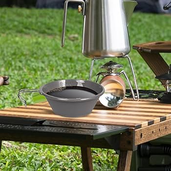 Amazon.co.jp: シェラカップ 折りたたみ式の取っ手とふた キャンプ