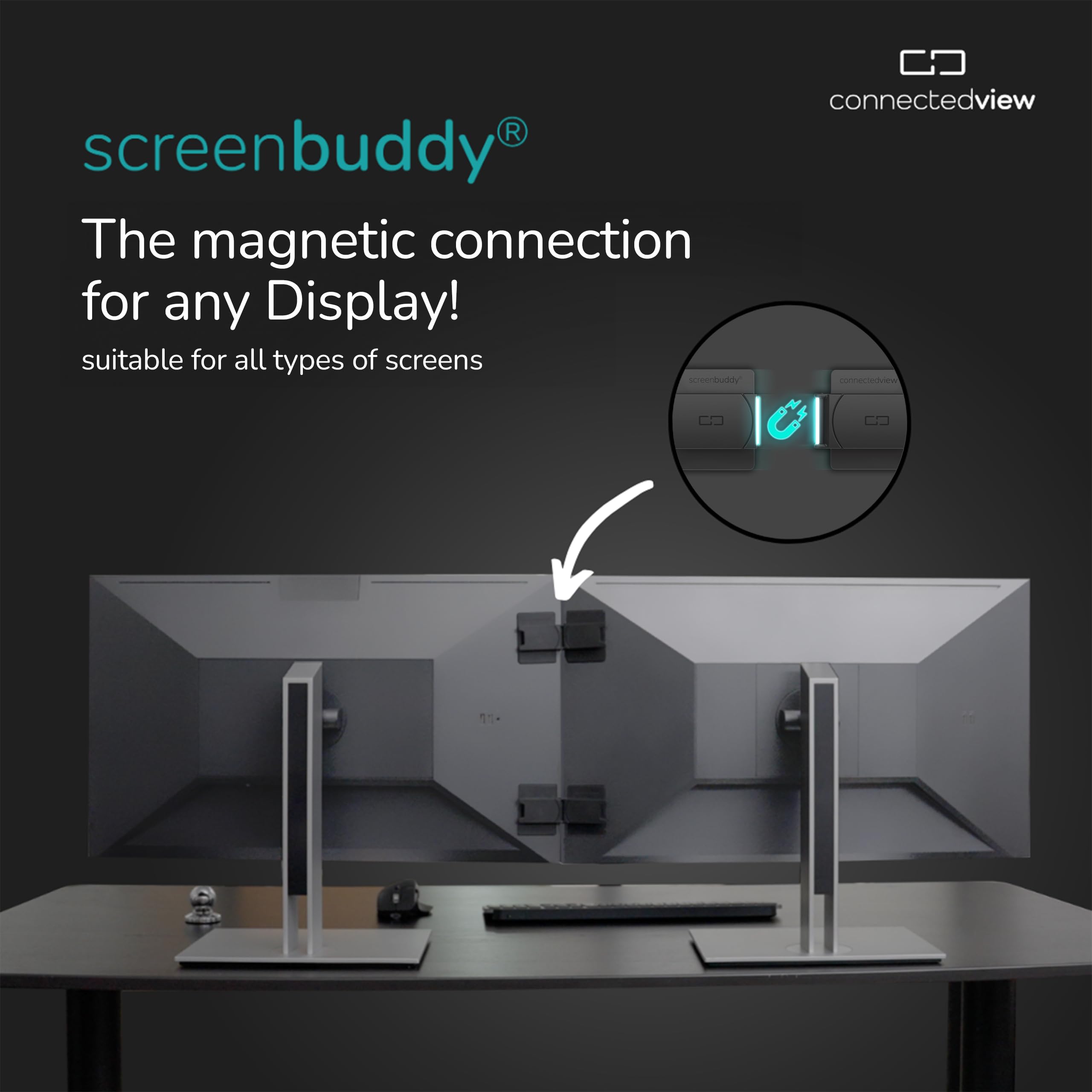 Amazon | モニター間のすき間』を無くす、スクリーンコネクター