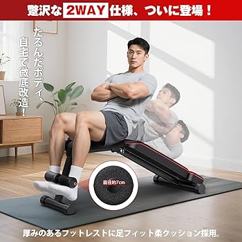 Amazon.co.jp: Rendpas トレーニングベンチ マルチシットアップベンチ