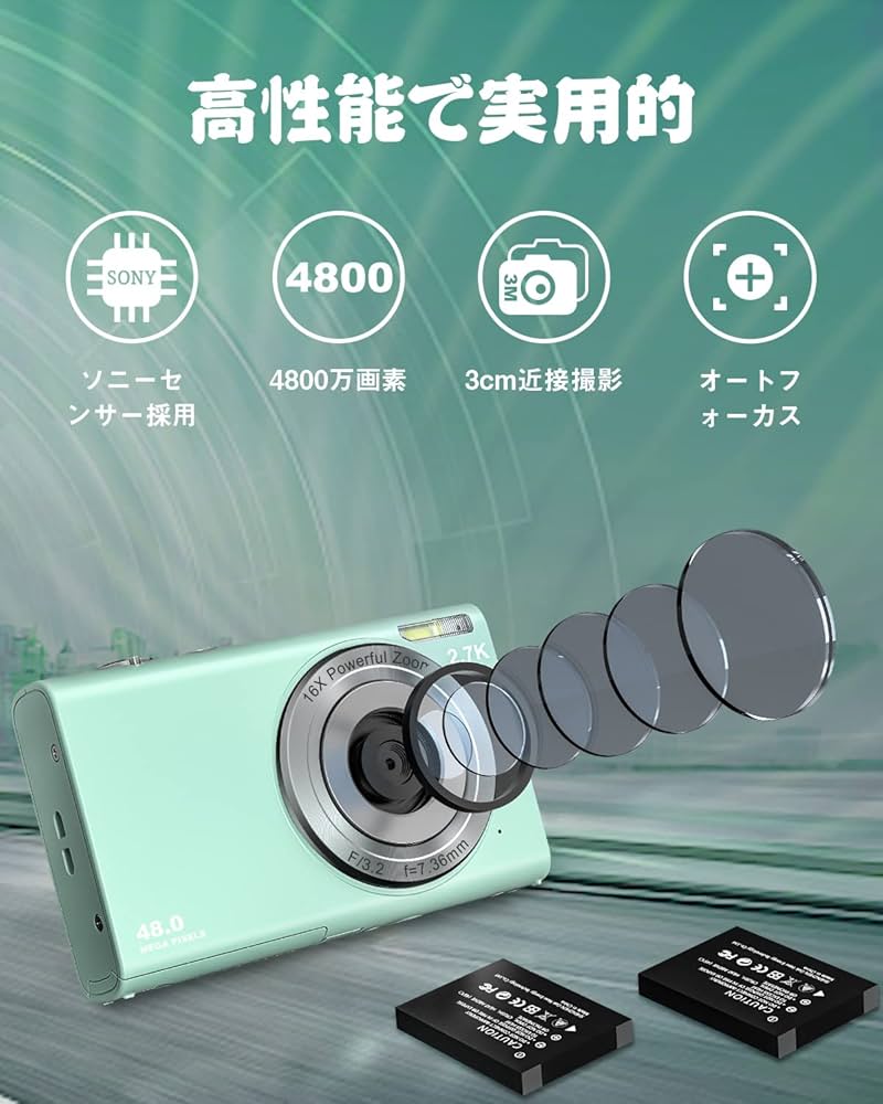 Amazon | Rosdeca デジタルカメラ デジカメ コンパクト HDカメラ 1080P