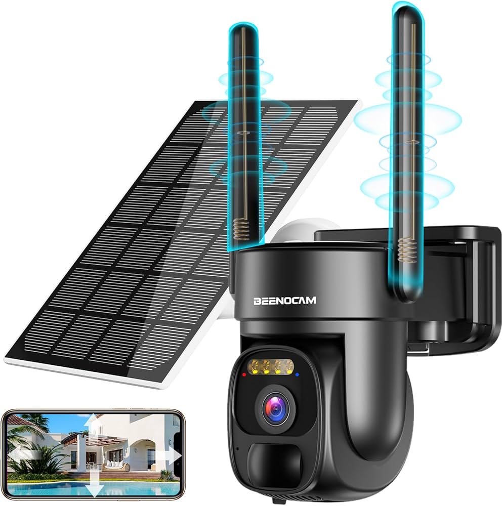 Amazon.co.jp: BEENOCAM 防犯カメラ ワイヤレス 屋外 ソーラー 自動