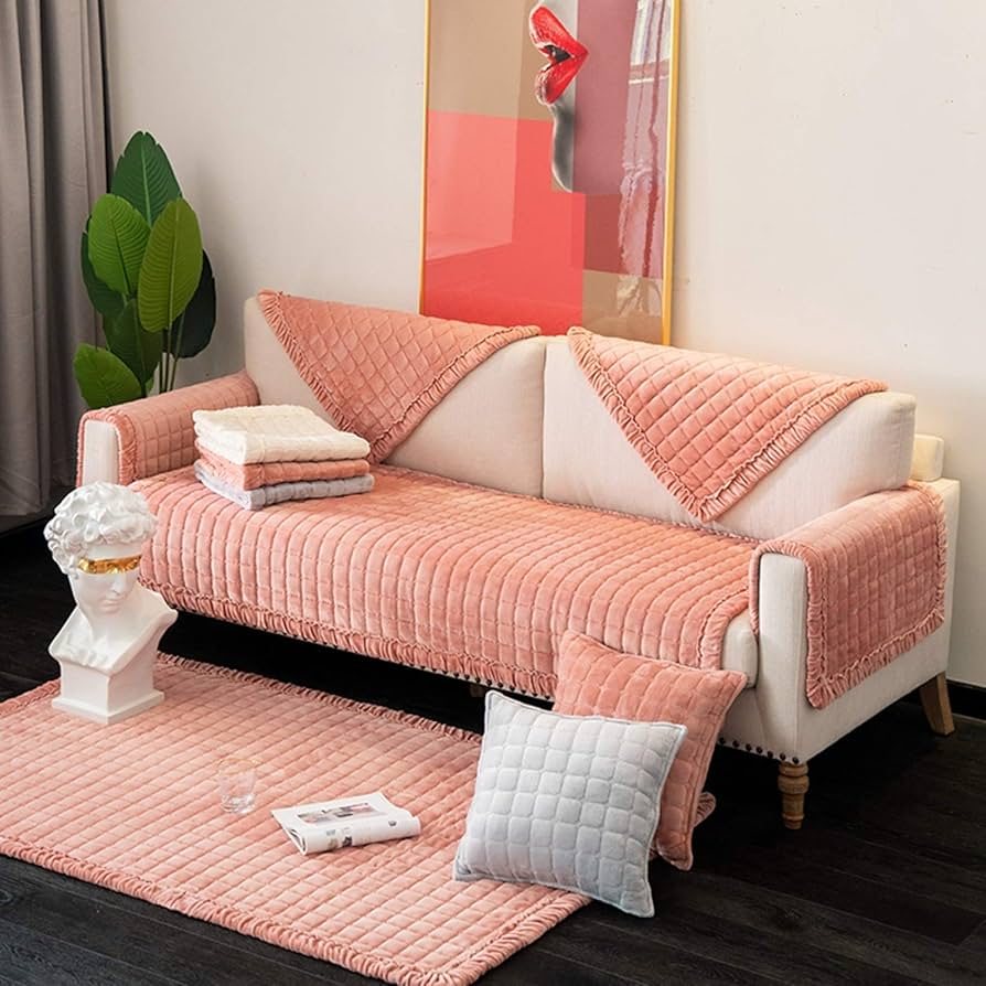 Amazon｜背もたれカバーソファーカバー マルチカバー オシャレ 田舎風